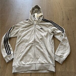 Adidas men’s three-stripe full-zip Hoodie